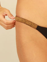 Carregar imagem no visualizador da galeria, Biquíni Búzios Preto Bordado Dourado