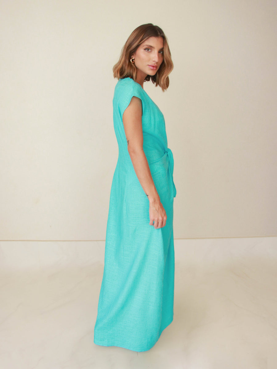 Saída Nó Azul Turquesa – lillebeachwear
