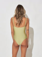 Carregar imagem no visualizador da galeria, Maiô/Body Split Verde Oliva - lillebeachwear