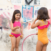 Carregar imagem no visualizador da galeria, Top Kids Ilhabela Dupla Face Rosa/Laranja